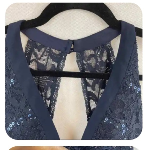 💙VTG Bee Darlin, Gorgeous, Lined, Form Flattering , Rich Navy, Size 6 - Picture 6 of 16